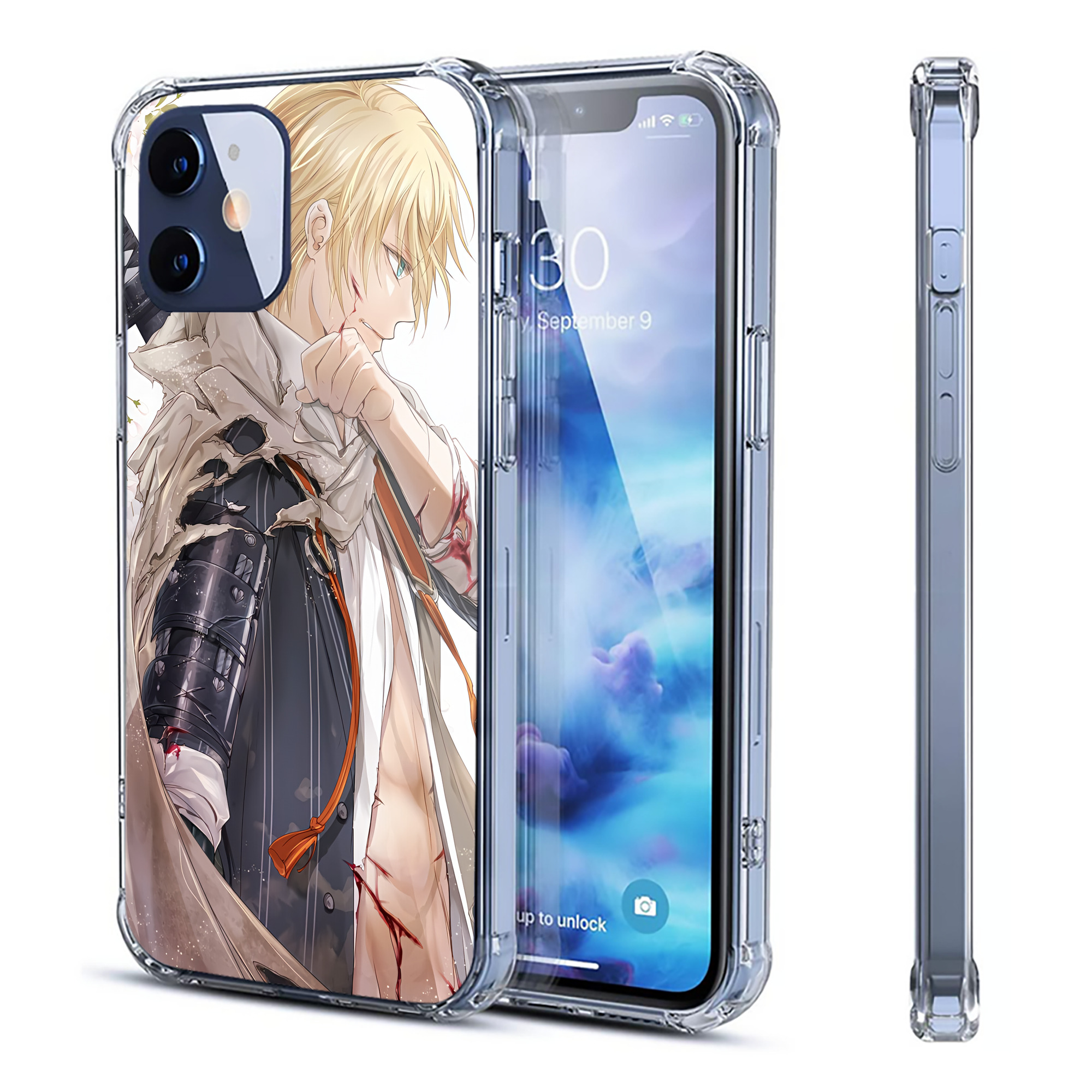 （画像用） 刀剣乱舞 Touken Ranbu 【iPhone 12シリーズ対応】透明スマホケース（クリアソフトケース）